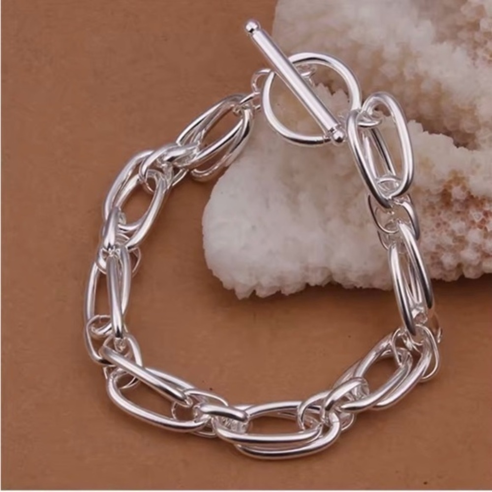 New Sterling Silver Bracelet - Picture 1 of 6